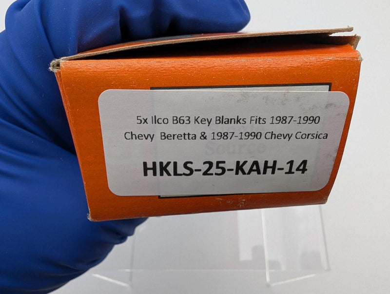 5x Ilco B63 Key Blanks Fits 1987-1990 Chevy Beretta & 1987-1990 Chevy Corsica 4