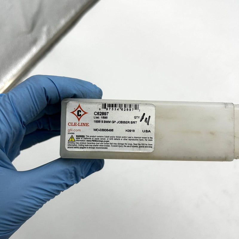 Cle-Line C62897 Jobber Length Drill Bit List 1898 9.9mm GP Bright HSS 4pk 2