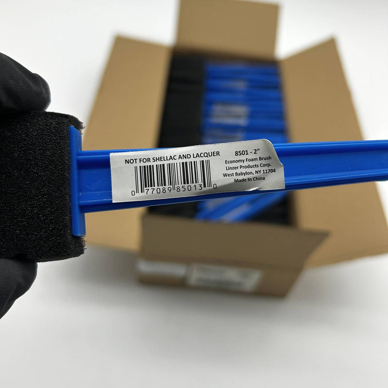 Weiler 99808 Foam Brush 2inch w/ Plastic Handle Not for Shellac Lacquer 50pk