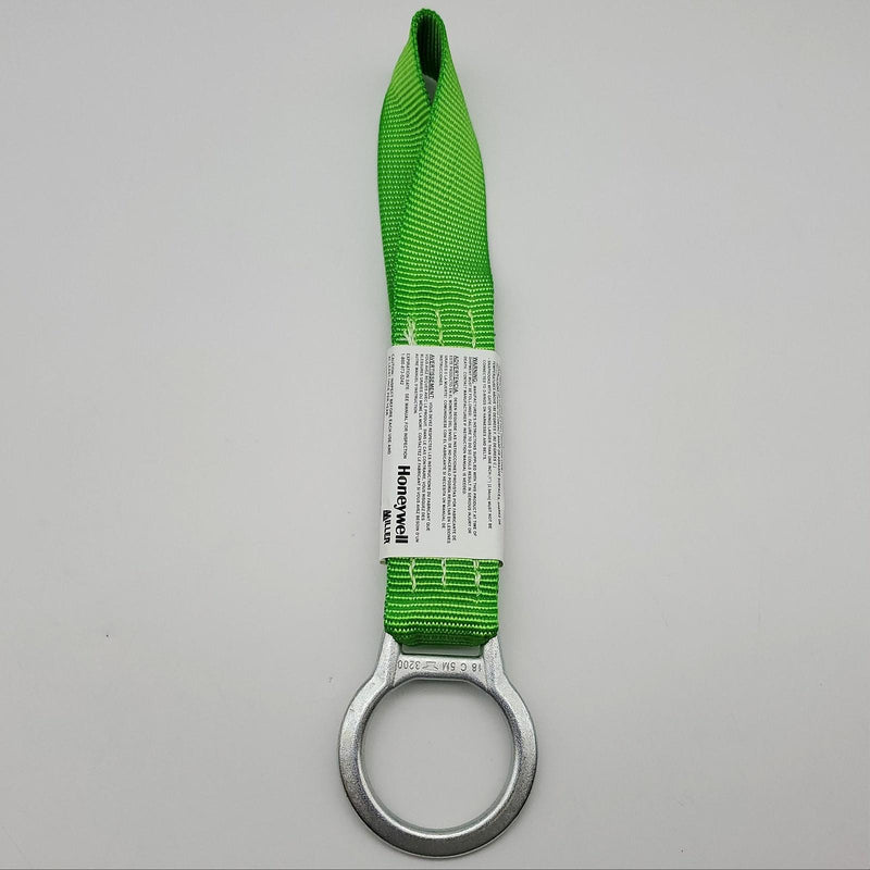 Miller 8927/8INGN 8" O-Ring Web Extension Lanyard Green 400lb Capacity Polyester 2