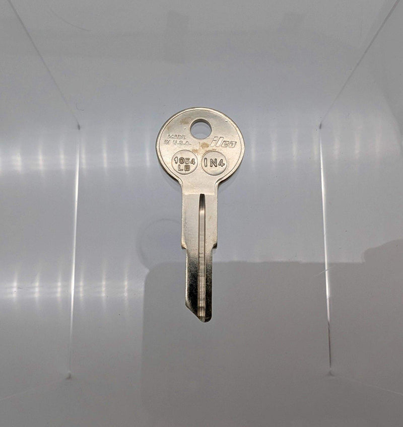 10x Ilco 1054LB / IN4 Key Blanks for Some Ilco Locks Nickel Plated 1