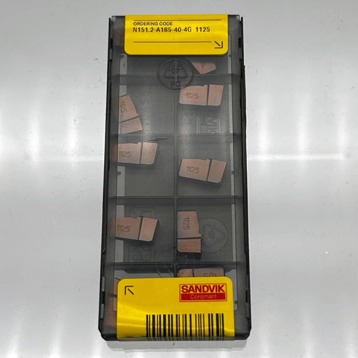 Sandvik Coromant N151.2-A185-40-4G 1125 Carbide Grooving Insert T-Max Q-Cut 10pk 1