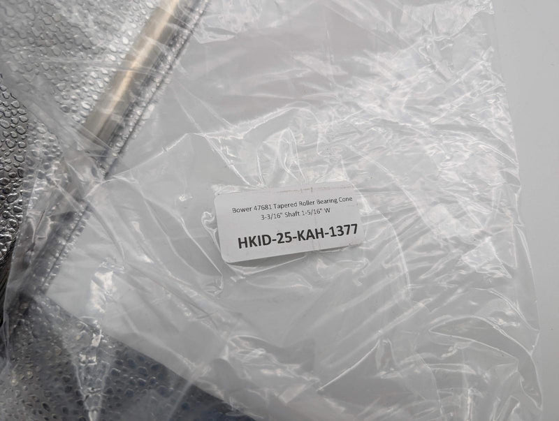 Bower 47681 Tapered Roller Bearing Cone 3-3/16" Shaft 1-5/16" W 5