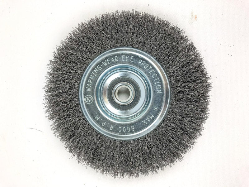 Steel Wire Wheel 6" Crimped Carbon Brush Weiler Vortec Pro 6000RPM 36202 1ct 2