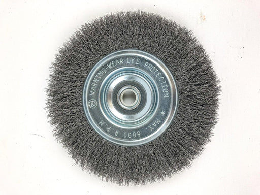 Steel Wire Wheel 6" Crimped Carbon Brush Weiler Vortec Pro 6000RPM 36202 1ct 2