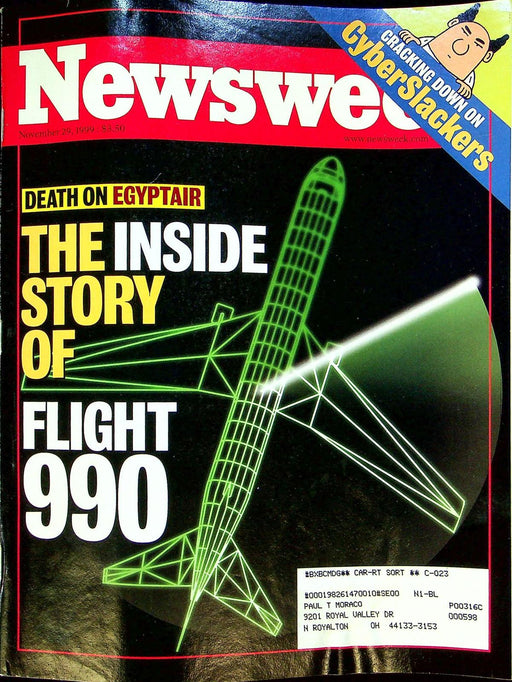 Newsweek Magazine November 29 1999 Egypt Air Flight 990 Plane Crash Suicide 1