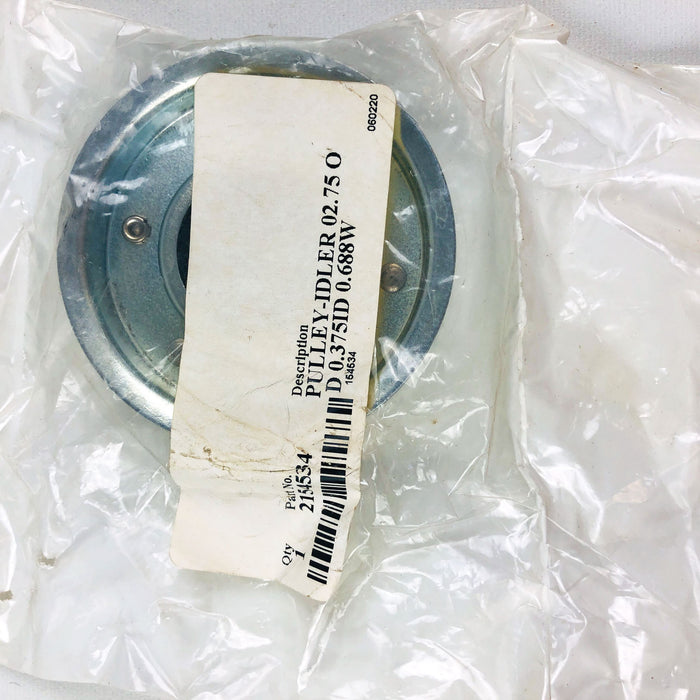 Simplicity 2154534 Idler Pulley 2.75OD .375ID .688W OEM NOS Replcd 2154534SM 3