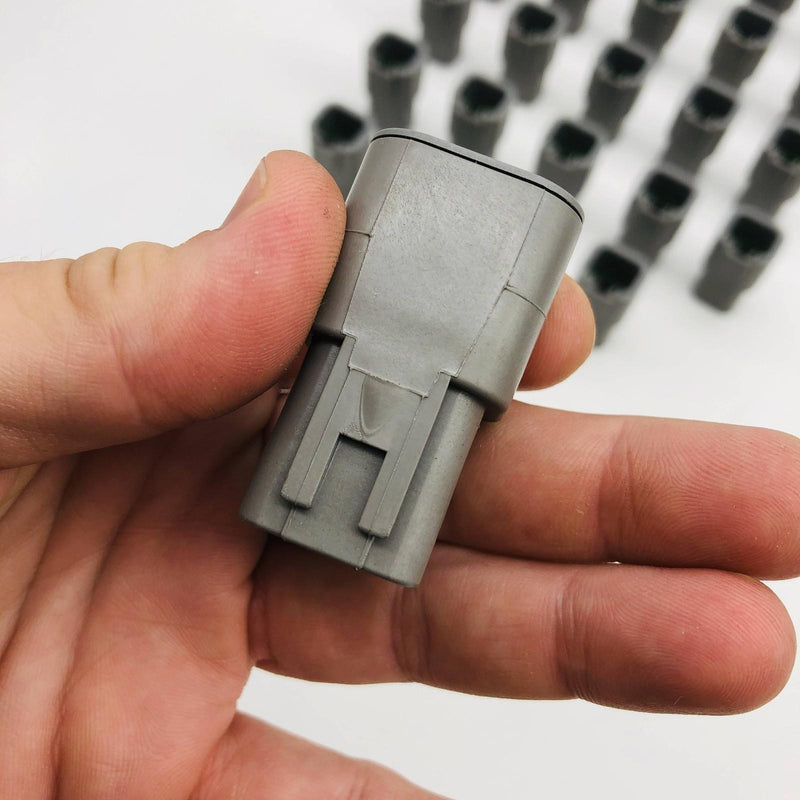 TE Connectivity DTP04-4P Receptacle Connector 4 Pin Grey Wire to Wire Pack of 25 5