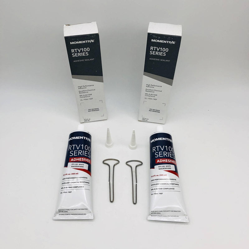 2x Momentive RTV 100 Series Silicon Rubber Adhesive Sealant RTV 102 WH 10.30oz 9