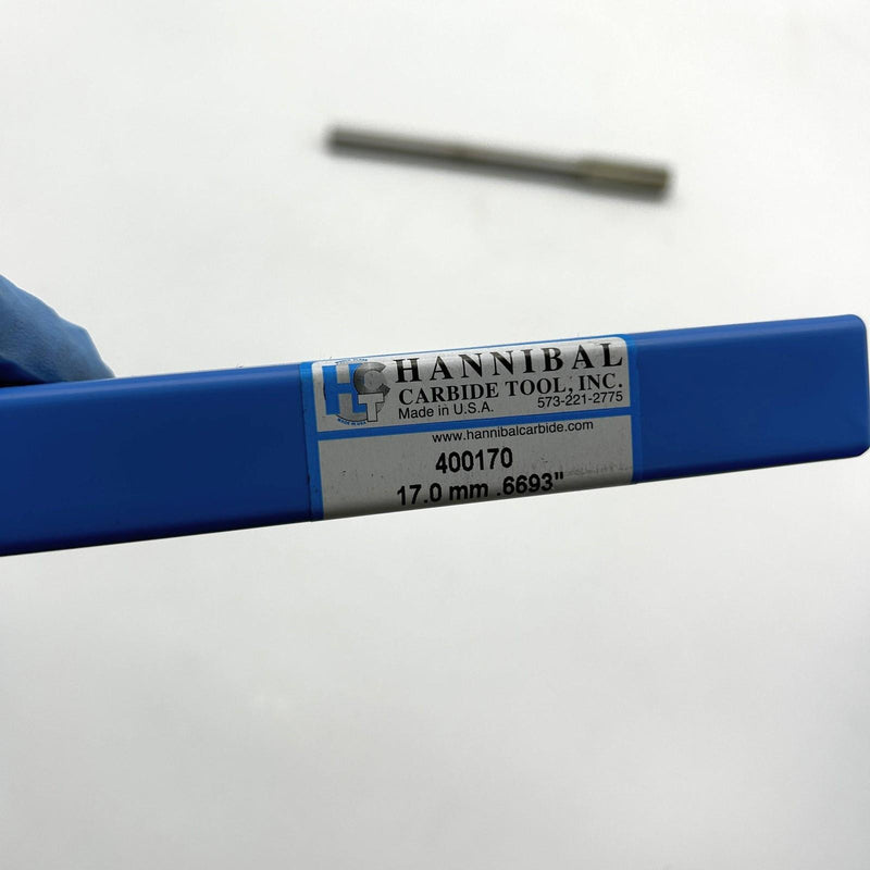Hannibal 400170 Reamer Straight Shank and Flute Type 400 0.6693/17mm 9/16 Shank