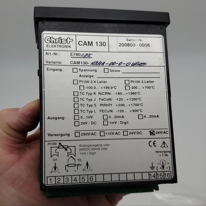 Christ Electronics CAM 130 E780085 Built-In Digital Measuring Device NOS 3