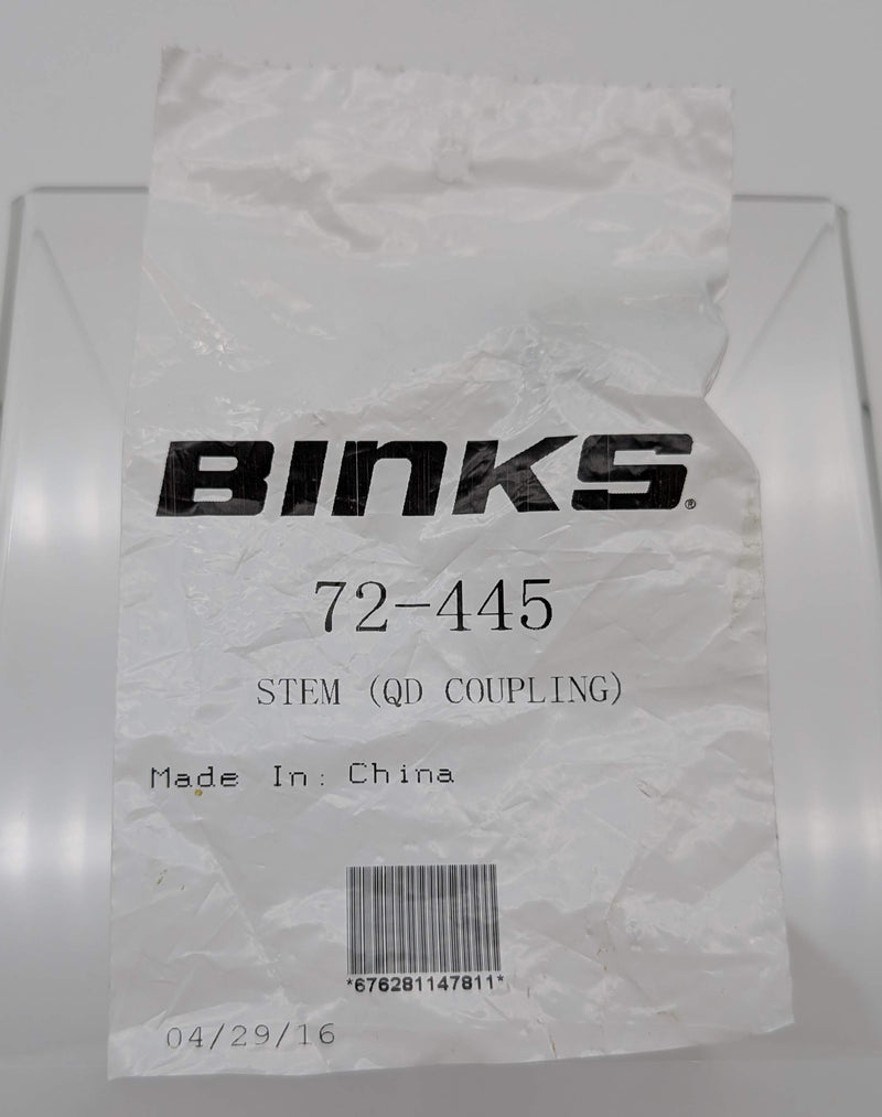 Binks 72-445 1/4" Quick Disconnect Stem Coupling FNPS 200 PSI Spray Gun Air Line