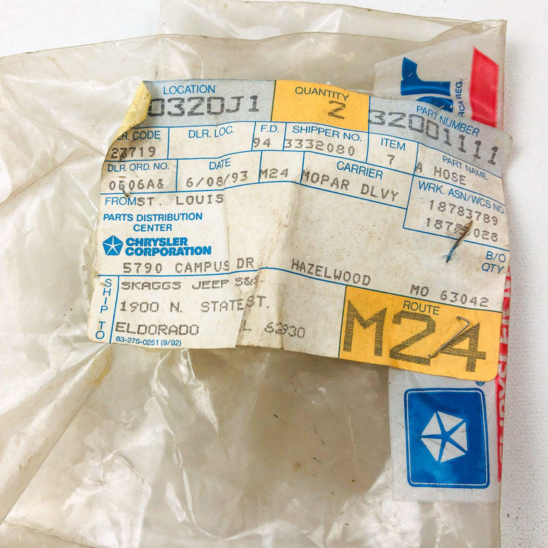 Mopar 32001111 Hose Rubber OEM New Old Stock NOS 3200 1111 7