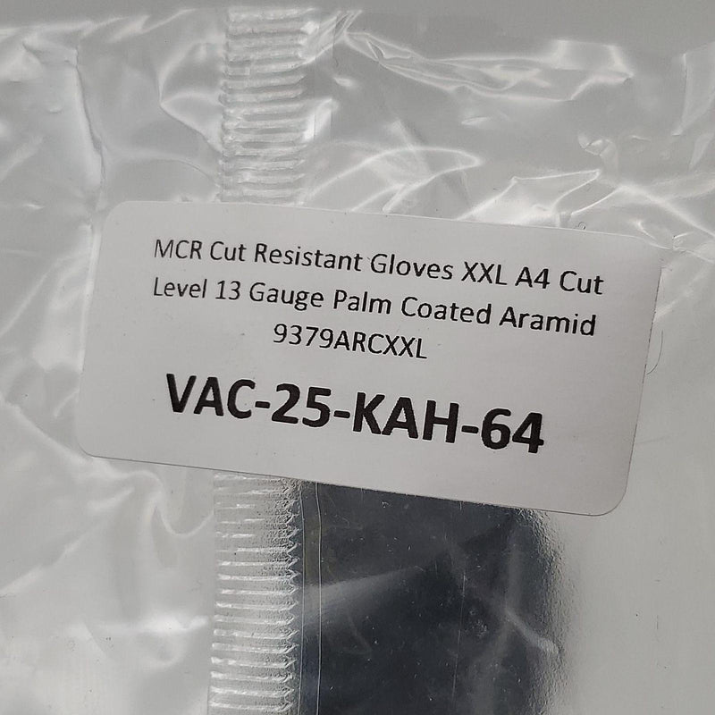 MCR Cut Resistant Gloves XXL A4 Cut Level 13 Gauge Palm Coated Aramid 9379ARCXXL 4