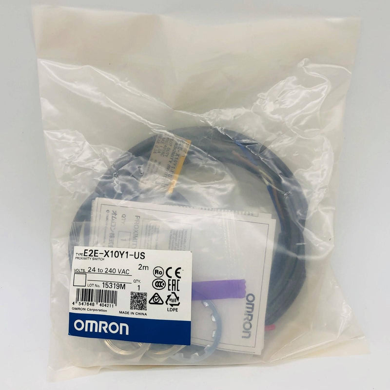 Omron E2E-X10Y1-US Proximity Switch 24 to 240 VAC 10mm M30 Automation Control 1