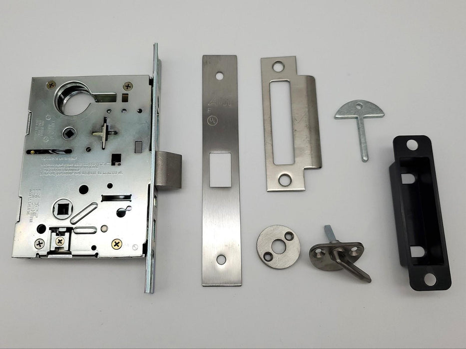 ABH LR6656 Mortise Lock Body LH Best 40H Satin Chrome Face Plate Privacy Lock 1