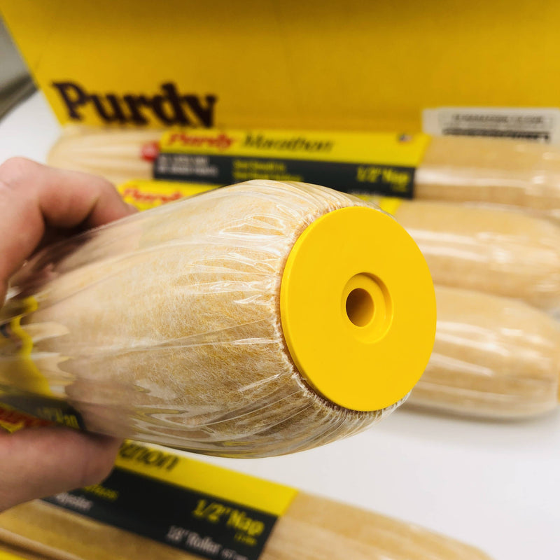 Purdy 144602183 Paint Roller Cover 1/2in Nap by 18in Semi Smooth-Rough 6 Pack 6