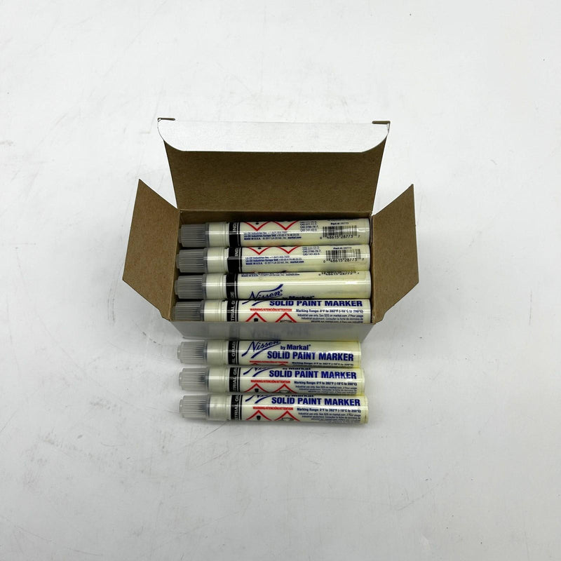 Nissen by Markal 28773 Solid Paint Marker Black Industrial Permanent 15pk 9