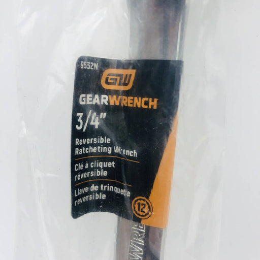 GearWrench 9532N Ratcheting Wrench 3/4" Reversible 12pt Polished Alloy Steel 2