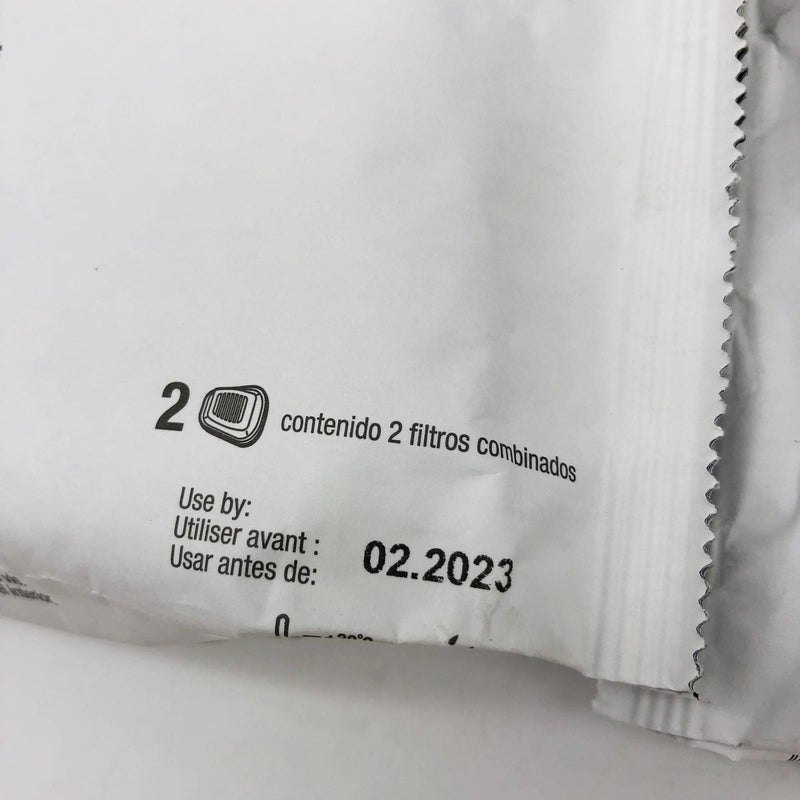 3M Organic Vapor Cartridge/Filter 60921i P100 Exp 02/2023 Out Of Date 4 Pair 2