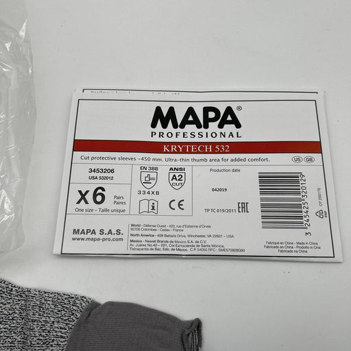 Mapa Krytech 532 Protective Arm Sleeve 18" HDPE Cut Lvl 2 13ga 6 Pairs/12 Sleeve 2