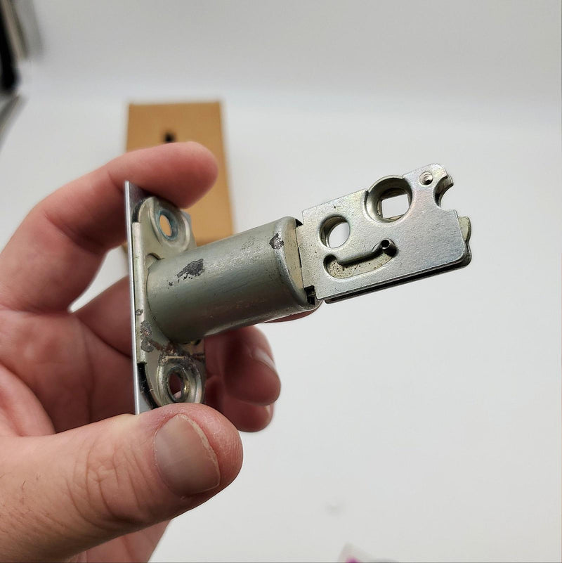 Falcon Deadbolt Double Cylinder Satin Chrome 2-3/8" Backset 930 Bore In USA Made 9