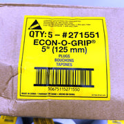 Cherne 271-551 Mechanical Pipe Test Plug 5in w/ Wing Nut Econ-O-Grip Pk of 5 2