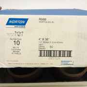 Norton 78072771217 Sanding Belt 4X36 50 Grit R988 Aluminum Oxide Pack of 10 2