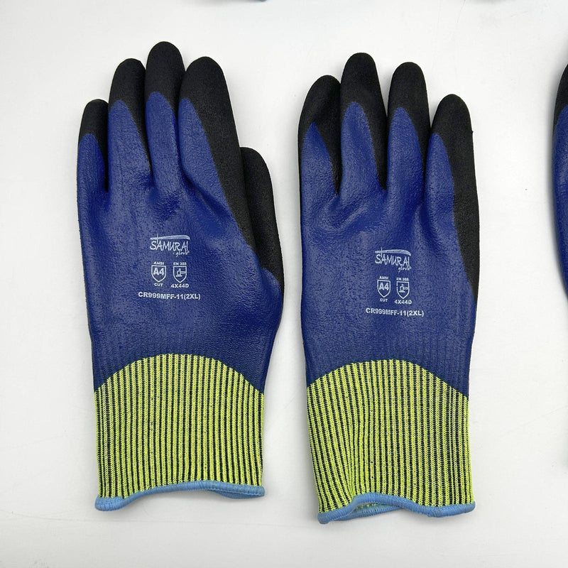 Global Glove CR999MFF Cut Resistant Glove 11 / 2XL Samurai Double Dipped 5 Pairs