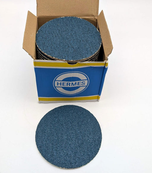 Hermes BW 184 VEL 5" Sanding Discs 40 Git Velour Backed Zirconia Alum Pack of 50 1