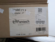 Fantech 4" Y Adapter Duct 4" x 4" x 4" Galvanized Sheet Metal FY 4 6