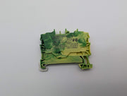 WAGO 2002-1207 Ground Terminal Blocks 2-Conductor DIN Rail Pack of 5 2