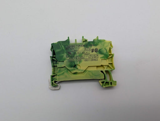 WAGO 2002-1207 Ground Terminal Blocks 2-Conductor DIN Rail Pack of 5 2