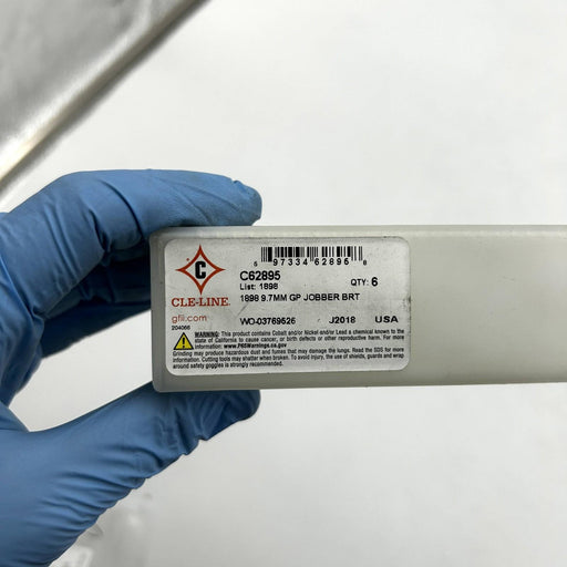 Cle-Line C62895 Jobber Length Drill Bit List 1898 9.7mm GP Bright HSS 5pk 2