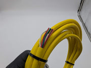 Mencom MIN-8FPX-20 Mini Cable Size II 8 Pin Female 20ft Yellow PVC 5A 3