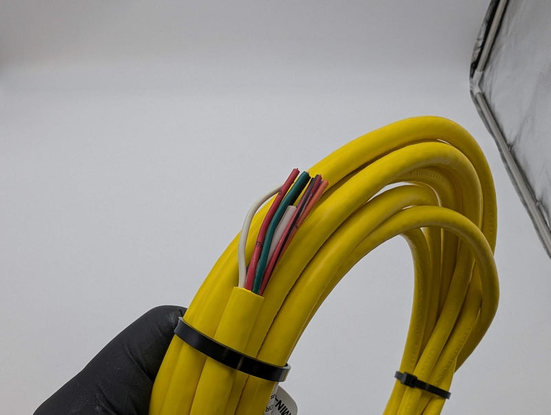 Mencom MIN-8FPX-20 Mini Cable Size II 8 Pin Female 20ft Yellow PVC 5A 3
