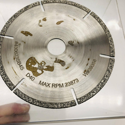 Continental SB4S Diamond Cut-Off Wheel 4" w/ 5/8 Arbor D40 Max RPM 23873 2