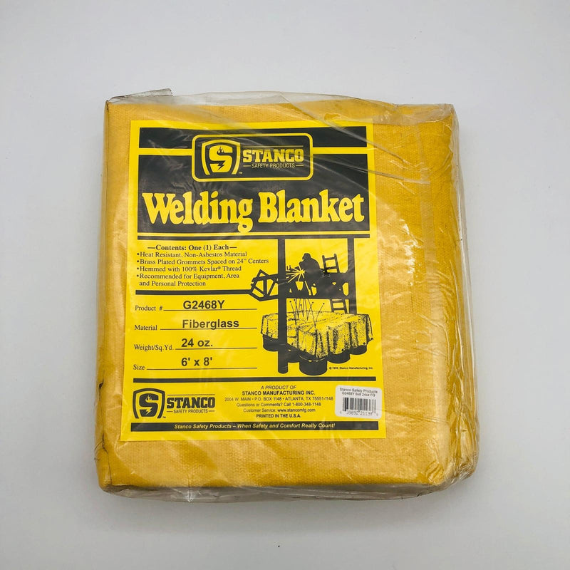 Stanco G2468Y Fiberglass Welding Blanket 24oz 6ft X 8ft Yellow 10