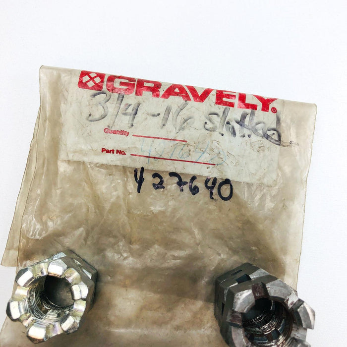 Gravely 427640 Nut SL .75-16 OEM NOS Replaced by 06538700 Loose Coated 2