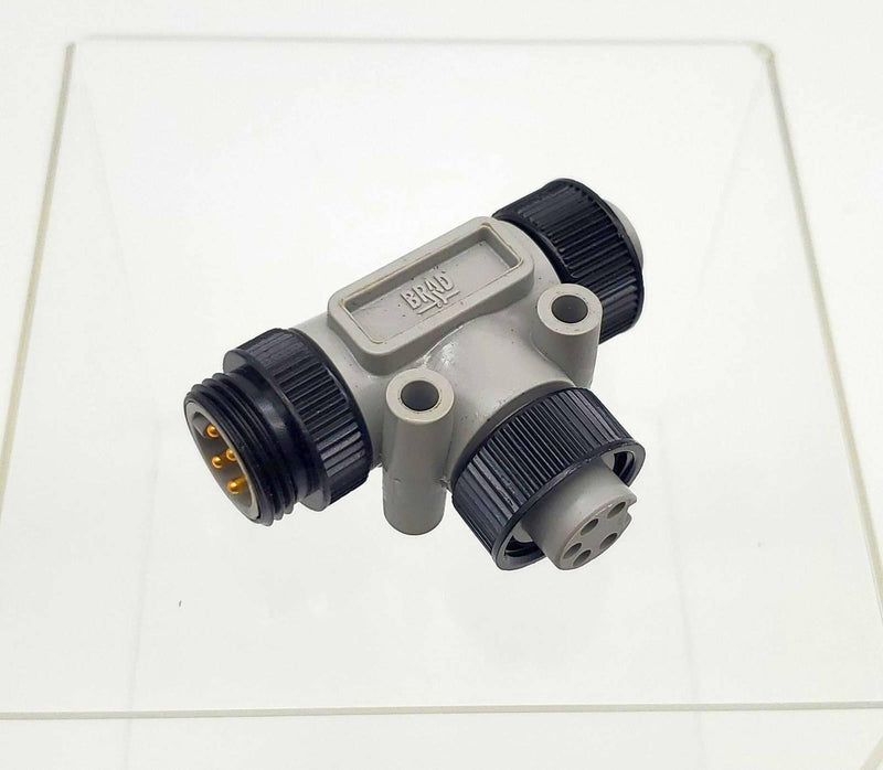 Woodhead DN3020 DeviceNet 5 Pole Drop Tee Female to Male Splitter 600V IP67 1