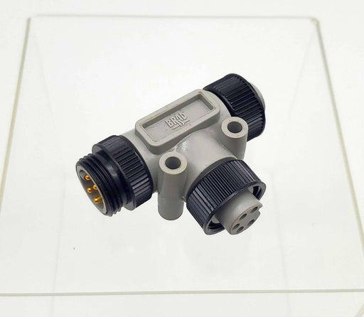 Woodhead DN3020 DeviceNet 5 Pole Drop Tee Female to Male Splitter 600V IP67 1