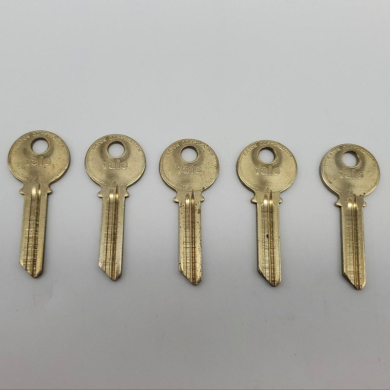 5x Yale RN11 Key Blanks GK Keyway Nickel Silver 6 Pin NOS 3