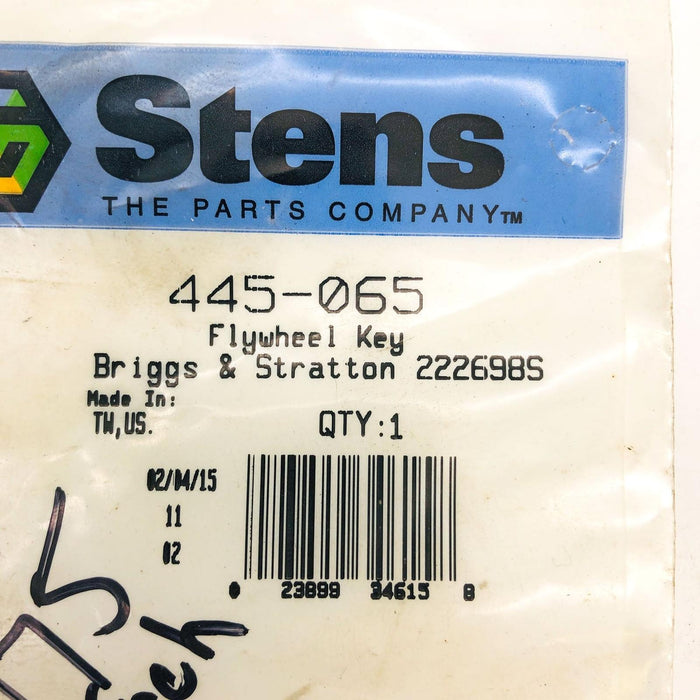 Stens 445-065 Flywheel Key New NOS For Briggs & Stratton 222698S Open 6