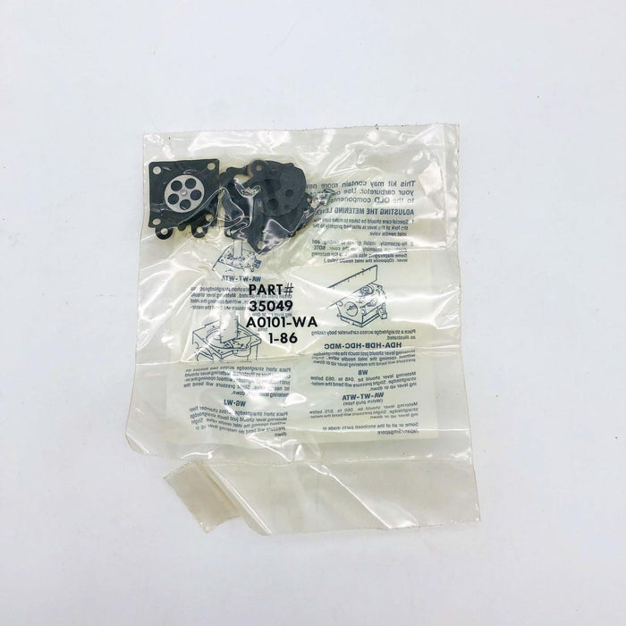 Walbro 35049 Carburetor Kit OEM NOS A0101-WA Sealed 3