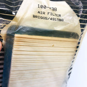Stens 100-438 Air Filter NOS For Briggs and Stratton 491588 Sealed 3