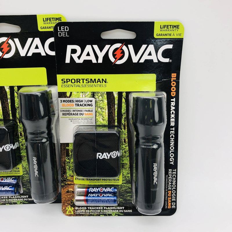 3pk Rayovac SPBT3AAA-B Blood Tracking Flashlight Night Vision Whte LED Sportsman 3