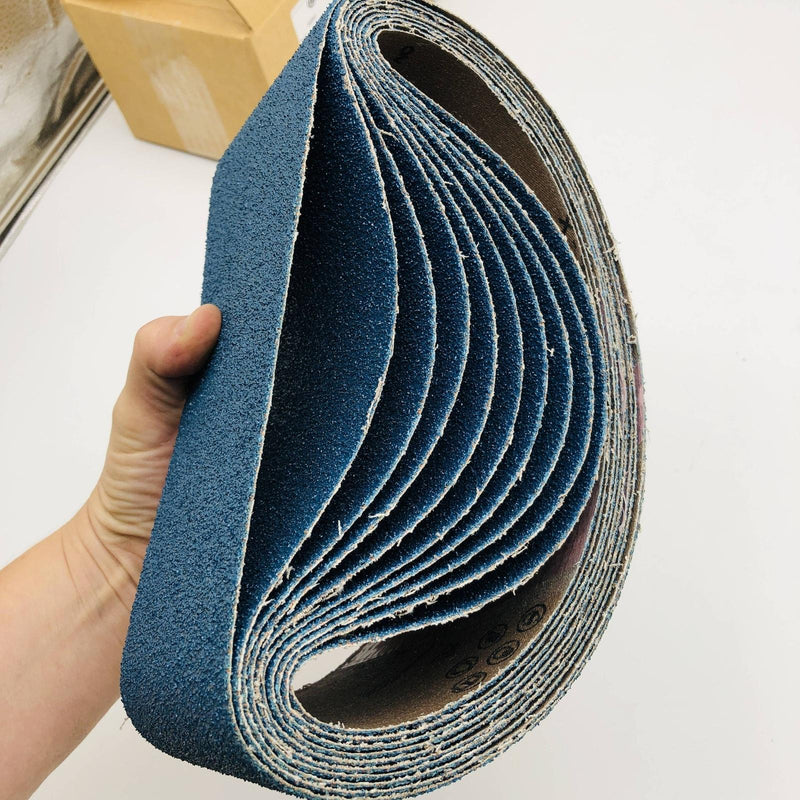 Boring-Smith 20353 Sanding Belt 4" x 24" AZX 36 Grit BTZZBL Poly Cotton 10pk 5