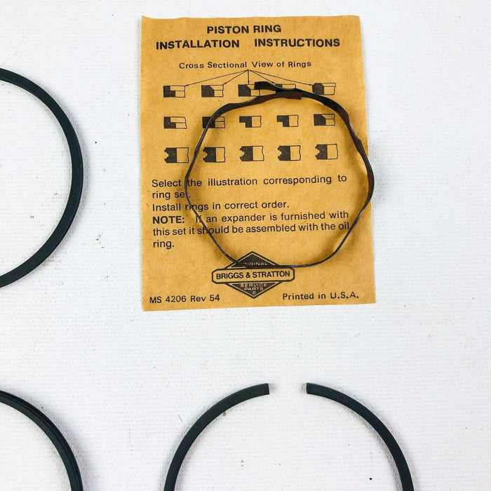 Briggs and Stratton 295657 Piston Rings Standard OEM NOS Replaced 294232 Snapper 9