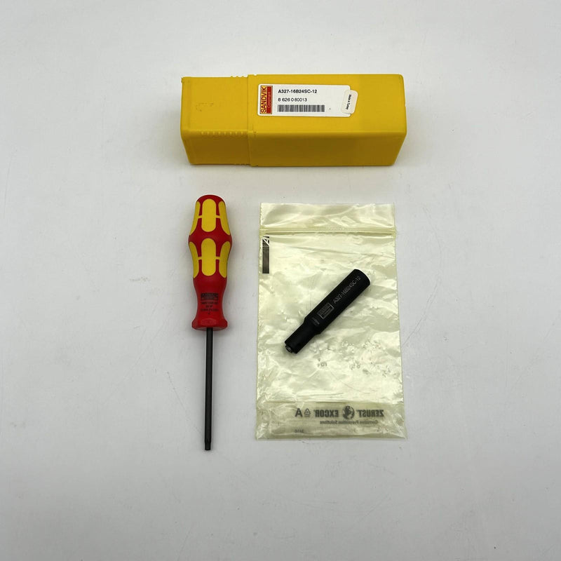 Sandvik A327-16B24SC-12 Adaptor Steel Weldon Shank 5/8 Diameter CoroMill 327 1ct 10