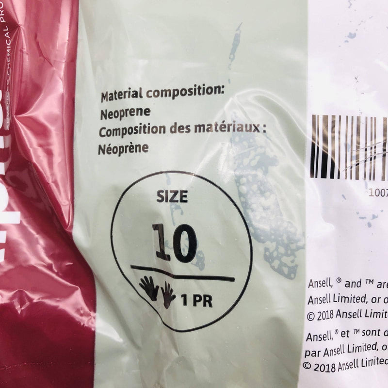 Ansell AlphaTec 09-430 Chemical Resistant Glove 10/XL Neoprene 31" Lng-Cuff 1pr 3